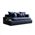 Sofa, 3-osobowa w sofie w nocy niebieski z czarnym bursztynem, 240 x 100 x 85 cm