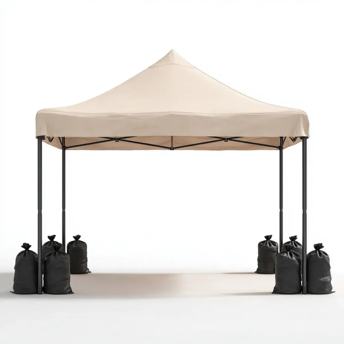Altana lub pergola, Prostokątny beżowy ogród tonnale w poliestrze i stali 600 x 300 x 320 cm