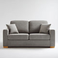Sofa, 2-osobowa poliester z kanapą z drewnianymi nóżkami, 160 x 88 x 86 cm