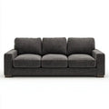 Sofa, 3-osobowa w kolorze siwym sofa ciemna szara w kolorze tkaniny 220 x 92 x 85 cm